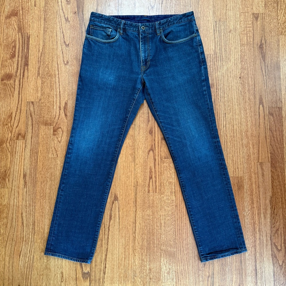 Incotex Slim Fit Jeans in Blue Denim size 36